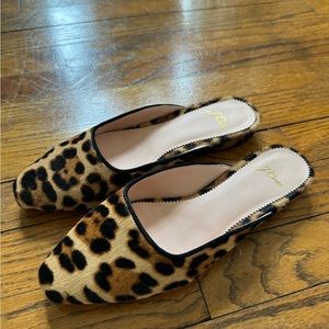 Carolyn mule flats in calf hair 8 NWOB